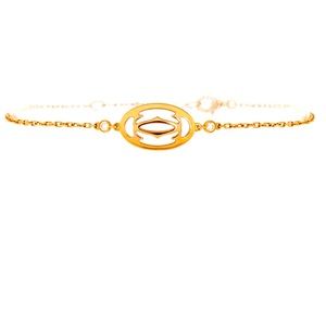 SOLD! CARTIER 18K ROSE GOLD DOUBLE C DE CARTIER BRACELET WITH DIAMONDS